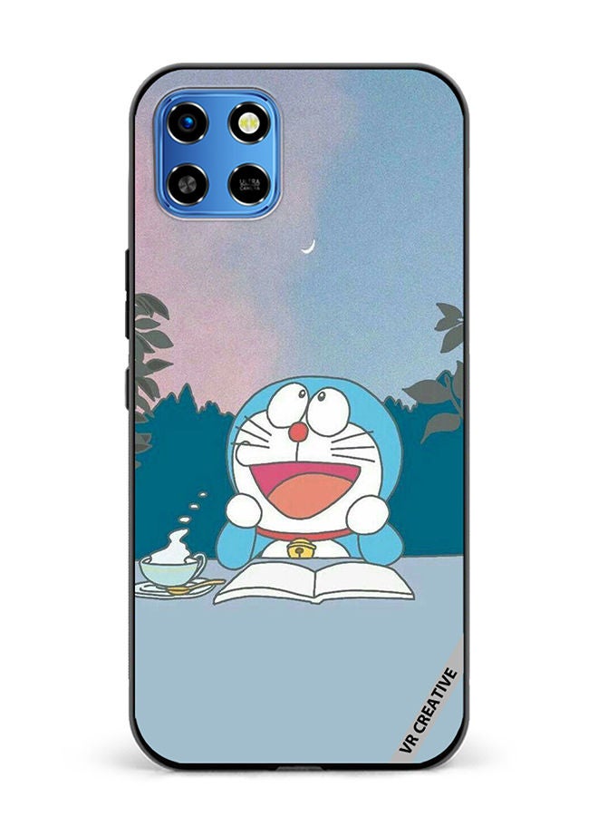 Protective Case Cover For Infinix Smart 6 HD Wandering Doremon Design Multicolour