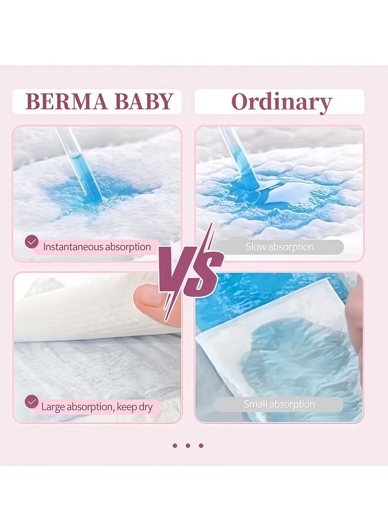 Berma Baby Women Disposable Period Underwear, Ultra-thin Breathable Menstrual Panties, Overnight Incontinence & Heavy Flow Pads, Period Panty for heavy blood flow, Disposable Period Pants For Sanitary Protection, Pull Ups, Super Guard Short Type,Leak-Proof, 360° Coverage（L:33-37 inches） - Image 3