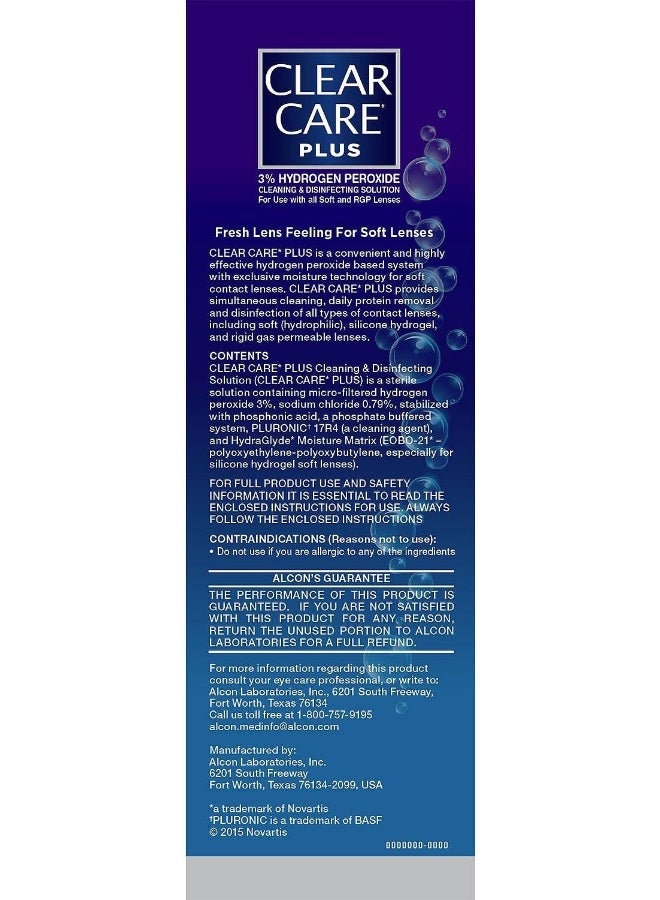 CLEAR CARE Hydraglyde Disinfecting Solution Twin Pack - 16oz - Image 3