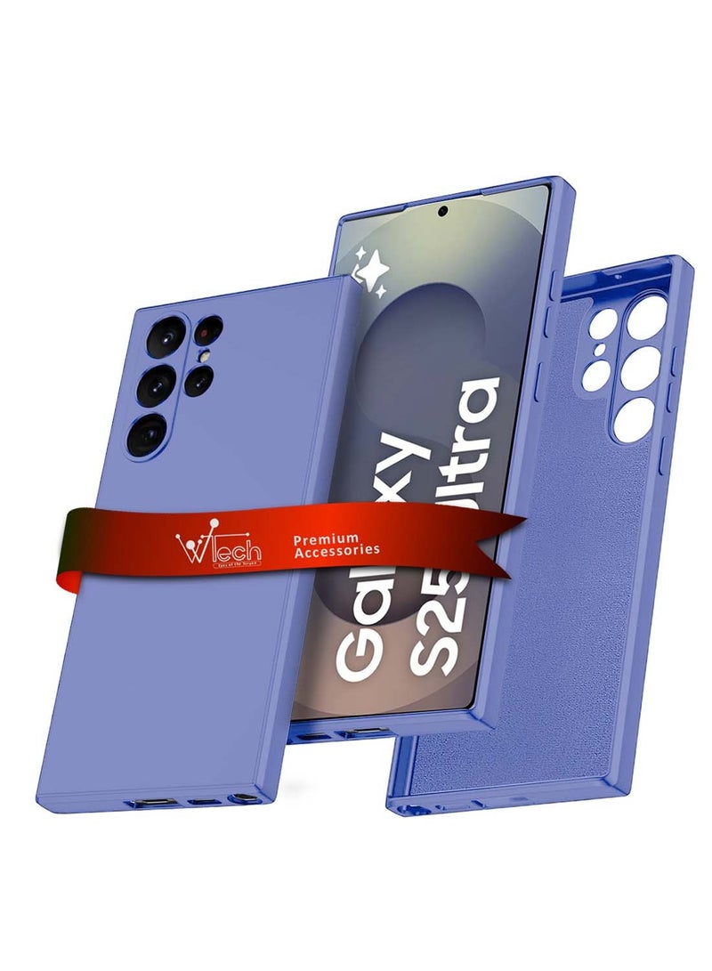 Wtech Samsung Galaxy S25 Ultra 2025 Premium Soft Liquid Silicone Case Cover - Lavender - Image 1