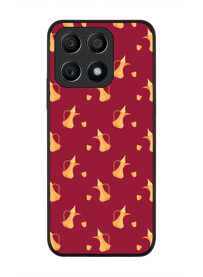 Stylizedd Rugged Black edge case for Honor X8A 4G Slim fit Soft Case Flexible Rubber Edges Anti Drop TPU Gel Thin Cover - Pouring Dallah - Image 1