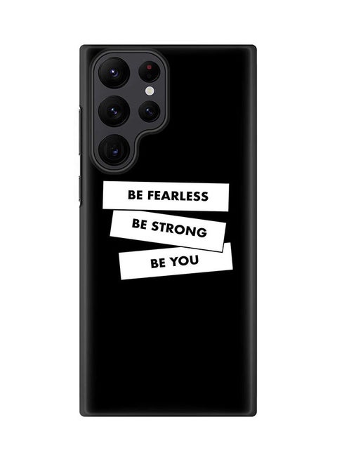 Case for Samsung Galaxy S22 Ultra 5G Snap Case Slim Snap Classic Series Shield Matte Finish Print - Fearless, Strong, You