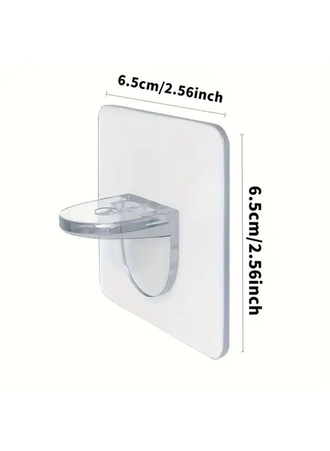30pcs Adhesive Shelf Brackets No Drill Damage Free Load Bearing Support For Shelves Kitchen Cabinets Bookcases - Image 4