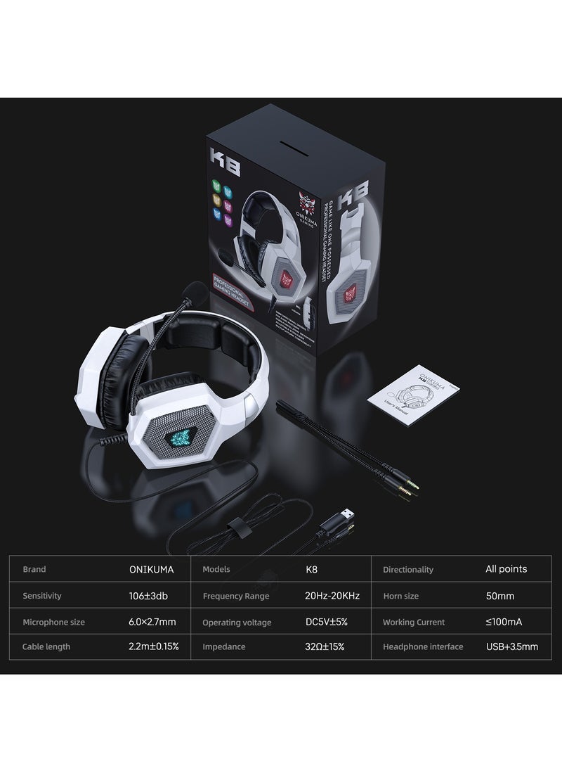 onikuma - ONIKUMA K8 Gaming Headset With Microphone - Image 1