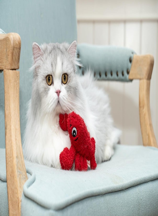 Puffy Crew Interactive Catnip Cat Plush Toy, Ocean Theme, 5'', for All Breed Size Cats (Lobster) - Image 4