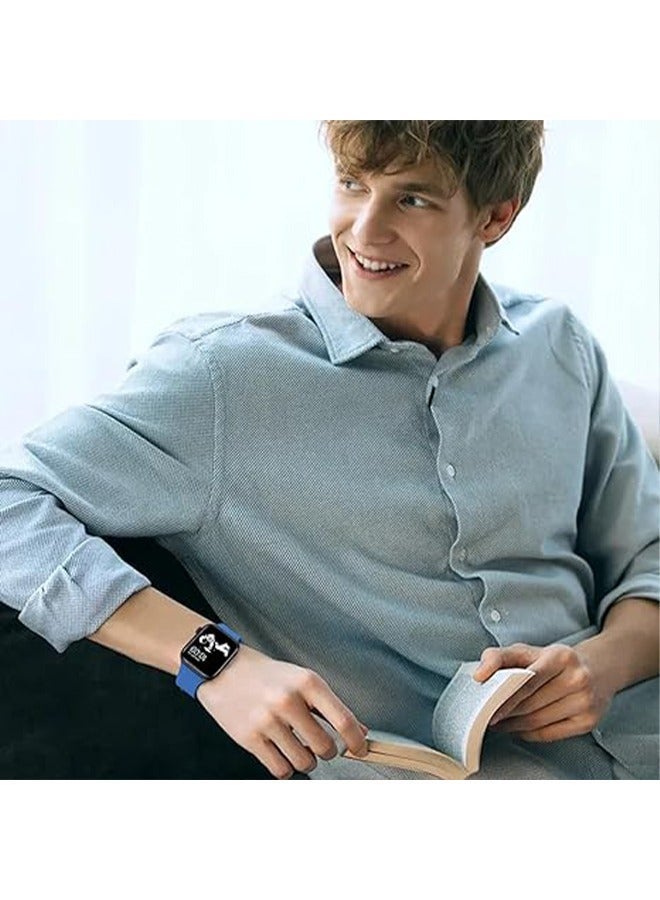 CHENYA Apple Watch Strap 38mm/40mm Solid Silicone Replacement Strap Suitable For IWatch Series 5/4/3/2/1 Elastic soft silicone waterproof mens and Womens Sports Thin Strap(Blue) - Image 3