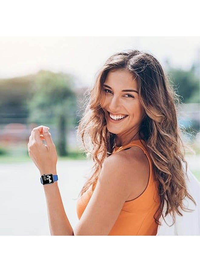 CHENYA Apple Watch Strap 38mm/40mm Solid Silicone Replacement Strap Suitable For IWatch Series 5/4/3/2/1 Elastic soft silicone waterproof mens and Womens Sports Thin Strap(Blue) - Image 4