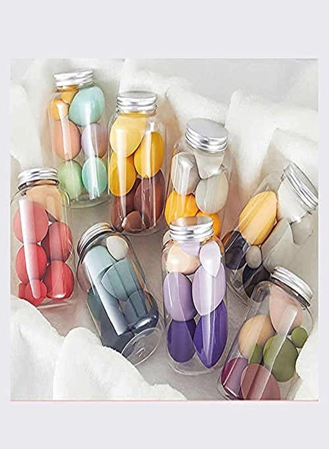 VBA 5PCS Latex-Free Makeup Sponge Set with Jar Beauty Skincare Makeup Applicator Foundation Concealer Highlighter Blush Contour Liquid Cream Powder Wet Dry Blending/SPONGE - Image 5