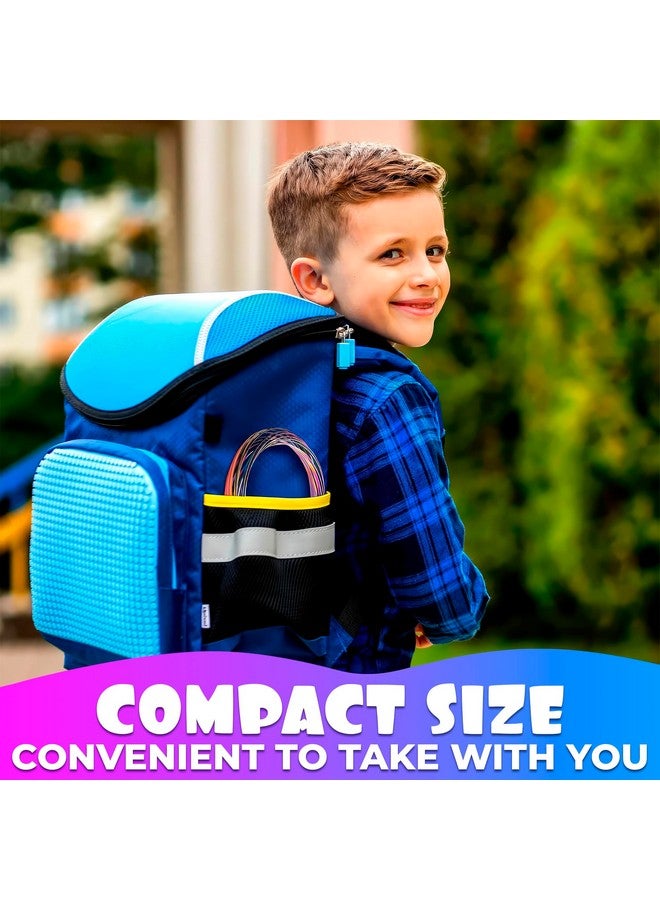 DIMROM 2Pcs Flow Ring Spinner Ring Arm Toy Stainless Steel Geometric Magic 3D Bracelet Spring Fidget Ring for Stress Relief Rainbow Metal Circles Toys Kinetic Ring Spiral Toy Kinetic Toys for Kids and Adults - Image 5