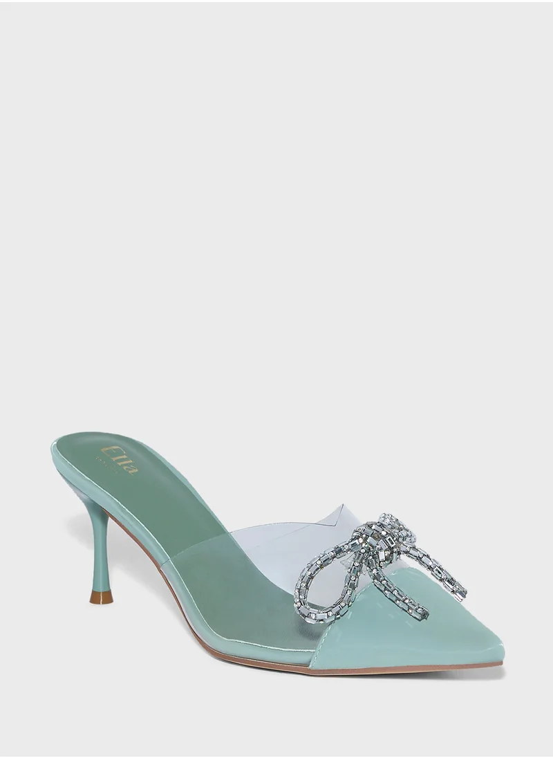 ايلا ليمتد اديشن Diamante Bow  Detail Pump