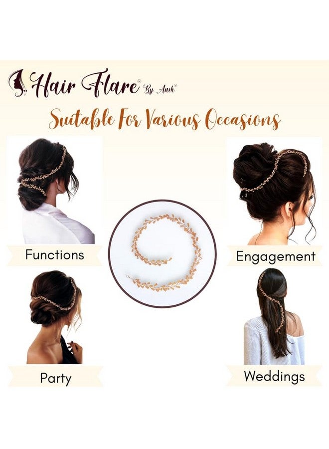 توهج الشعر تألقي بأناقة مع خصلات الشعر: اكتشفي خصلات الشعر المصنوعة من حبات الكريستال، وهي إكسسوار مذهل مصمم خصيصًا لإضفاء لمسة من الأناقة والجاذبية دون عناء، وهو مثالي لأي تسريحة شعر_2729_Golden - Image 5