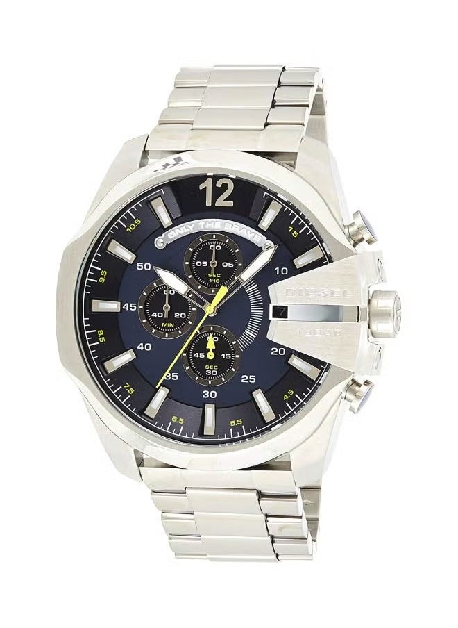 DIESEL Men's Round Shape Stainless Steel Chronograph Wrist Watch 51 mm - Silver - DZ4465  - Image 1