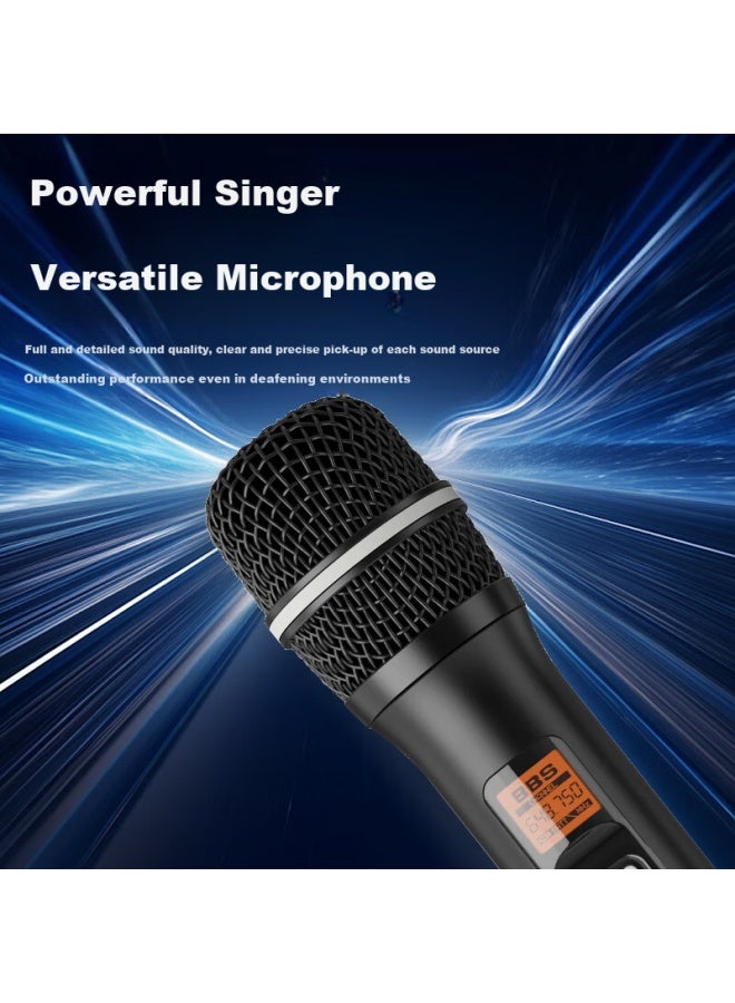 BBS Handheld Wireless Microphone Uhf 4 Channels Receiver For Karaoke Singing. - Image 2