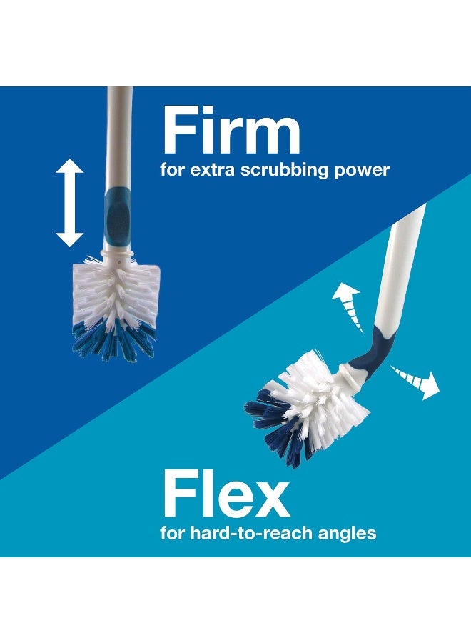 Unger 16â€ Flexible Glass and Bottle Scrub Brush, Extra-Long, Non-Scratch Cleaning Scrubber for Water Bottles, Travel and Coffee Mugs, Pitchers, Vases, Decanters, Glassware - Image 5