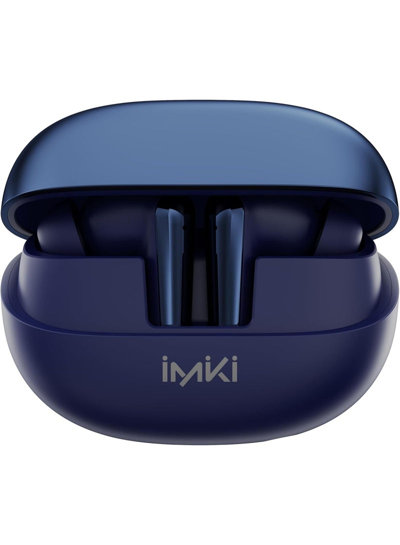 Imiki BUDS T14 Wireless Earbuds Bluetooth 5.3 Headphones – Noise Cancelling, IPX5 Waterproof, Hall Switch, Touch Control, Deep Bass, In-Ear Sports Earphones – Blue - Image 5