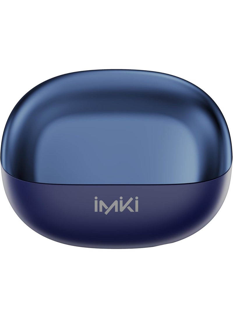 Imiki BUDS T14 Wireless Earbuds Bluetooth 5.3 Headphones – Noise Cancelling, IPX5 Waterproof, Hall Switch, Touch Control, Deep Bass, In-Ear Sports Earphones – Blue - Image 2