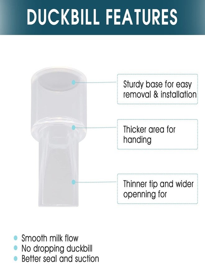 weirical Manual Pump Parts/Accessories Compatible with Lansinoh Breastpumps Use with Signature Pro Smartpump Turn to Manual Incl Diaphragm Stem Main Body Handle and 4 Pc Duckbill Valves - Image 2