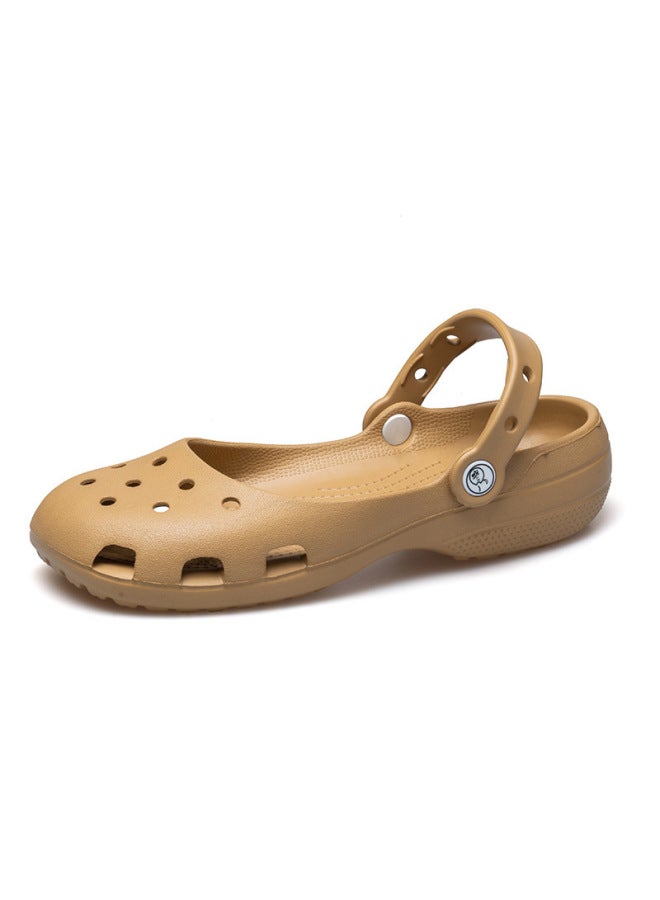 Operating Room Nurse Ballet Clog Shoes Women Summer New Style Closed-toe Beach Shoes Anti-slip Wear-resistant Breathable Lightweight Shoes