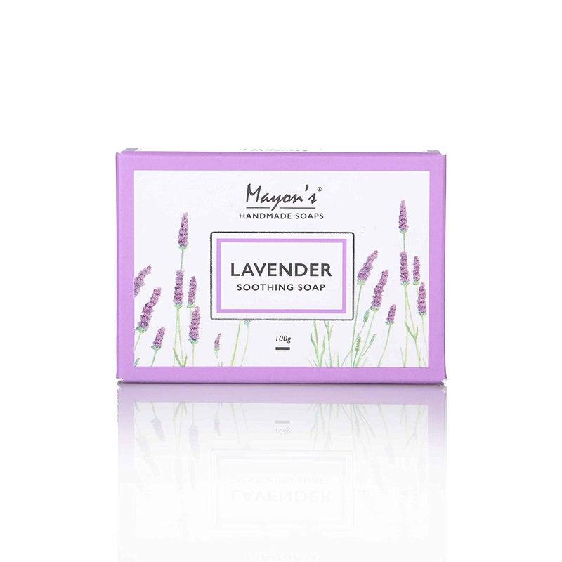 Mayon's Mayons Pharma Handmade Lavender Soothing Soap100gm Pack of 1  - Image 1