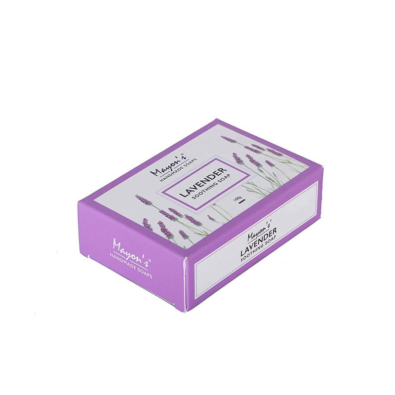 Mayon's Mayons Pharma Handmade Lavender Soothing Soap100gm Pack of 1  - Image 3
