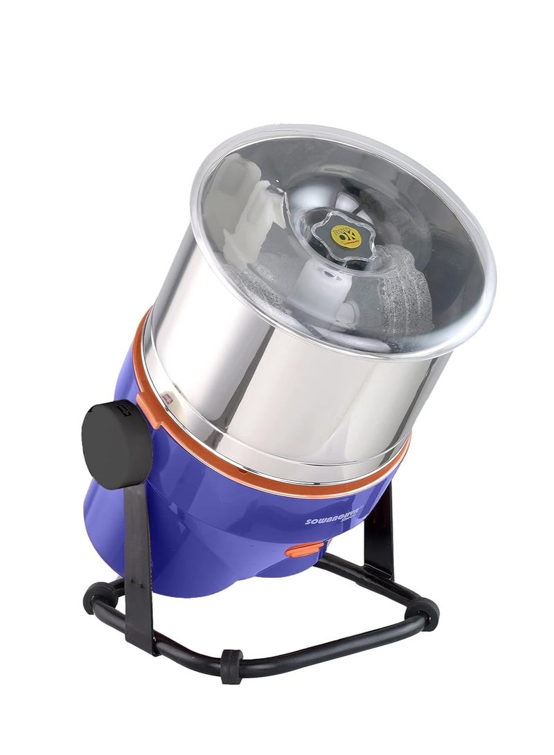 Sowbaghya Shree 2 L Table Top Tilting Grinder with Attachments | Heavy Duty Motor | for All Kinds of Batter for South Indian Dishes (Blue) - Image 2