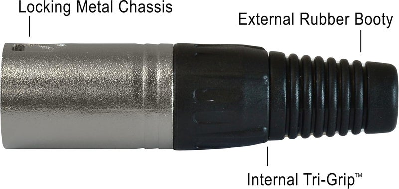 GLS Audio 25ft XLR Male to 1/4" TRS Balanced Patch Cable - Professional Series Noise Free - Image 4