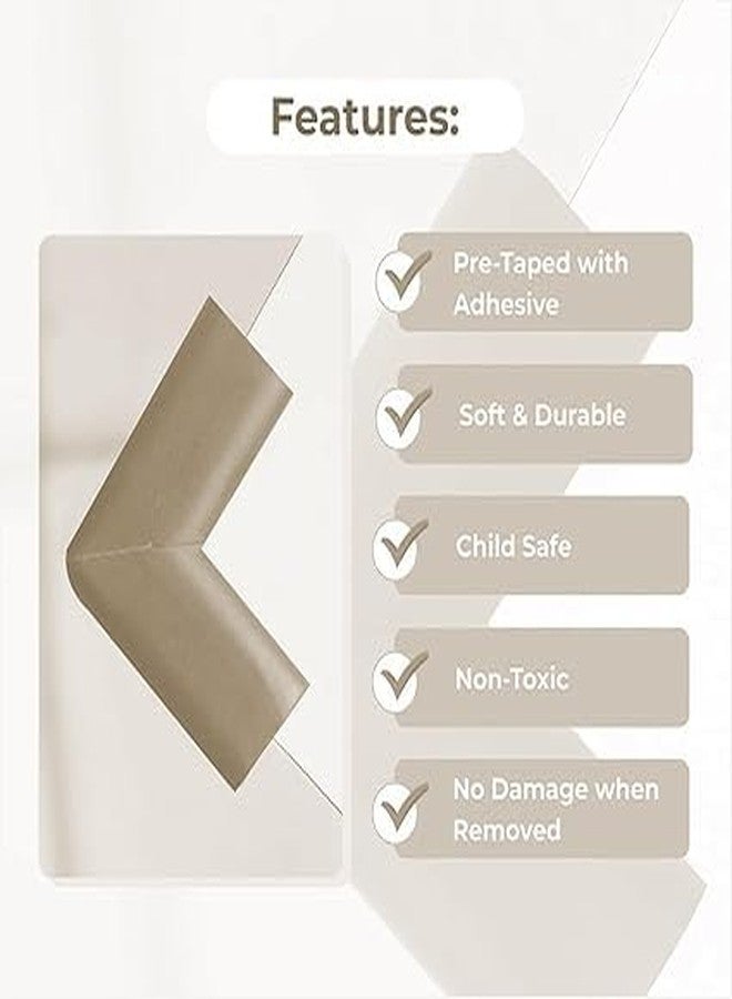 SPOLIK Pack of-4 Edge Protector for Furniture Table for Baby Kids Edge and Babies, Toddles, Kids Foam Corner Covers for Furniture, Table, Desk Extra Soft and Cushioned (Grey, Pack of-4) - Image 4