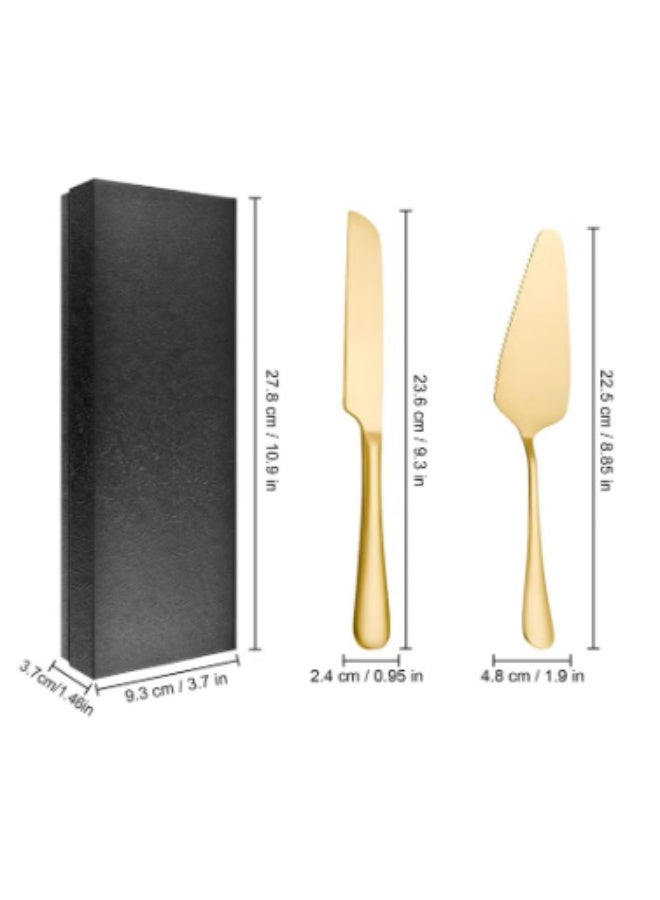 طقم تقديم كيك,سكين كيك زواج,طقم مقدم كيك,أدوات قطع كيك,فولاذ مقاوم للصدأ,سكين كيك مسننة,مقدم حلويات,قاطع كيك,للكيك والجبنة والفطائر والبيتزا - Image 2