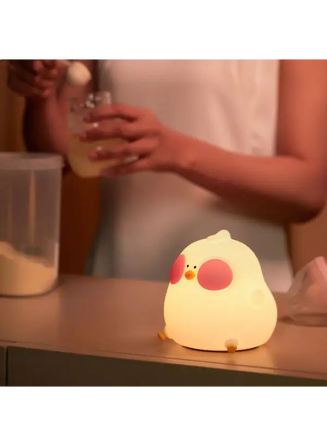 White Touch Control LED Color Changing Chick Night Light USB Battery Bedside Lamp - Image 3