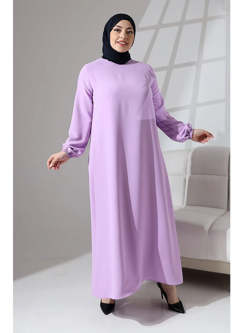 Sefa Merve Plus Size Dubai Dress 0721-01 Lilac