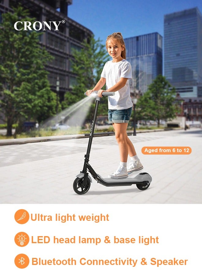 ZL-E7 kids Electric Scooter LED Headlamps Bluetooth Connectivity resistant anti slip rubber Vacum tire 7kg Aluminum Alloy Frame Material load 60kg E Scooter Foldable skateboard E-Bike Brushless
