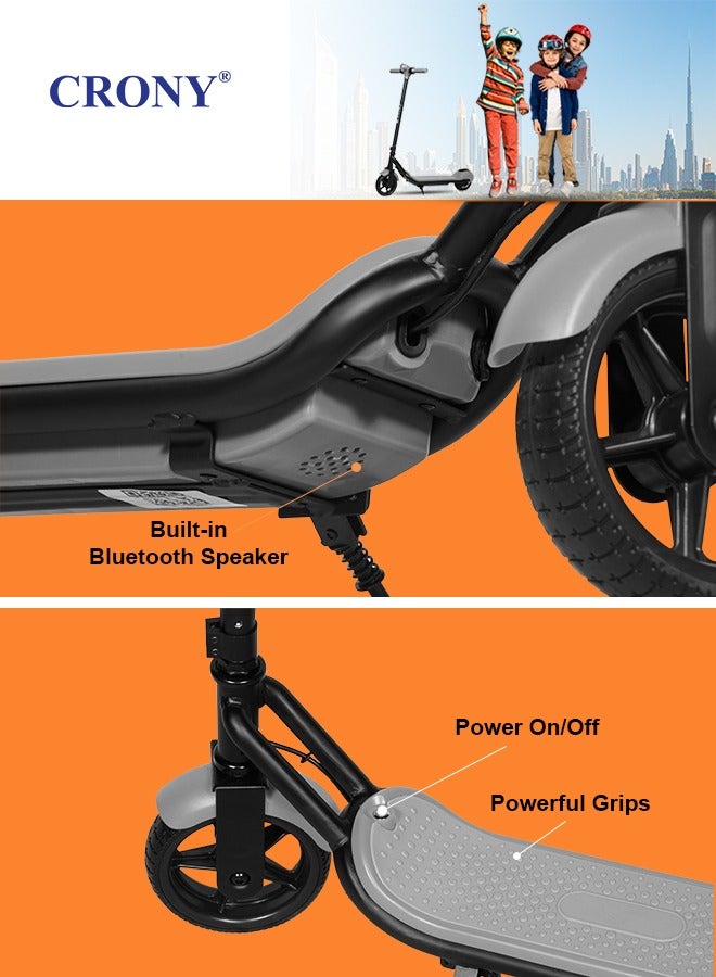 ZL-E7 kids Electric Scooter LED Headlamps Bluetooth Connectivity resistant anti slip rubber Vacum tire 7kg Aluminum Alloy Frame Material load 60kg E Scooter Foldable skateboard E-Bike Brushless