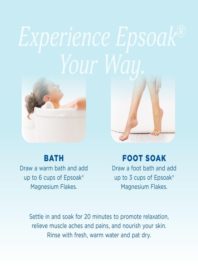 Epsoak Magnesium Flakes 4 lb. Magnesium Sulfate USP. Resealable Epsom Salt Bag Unscented, Made in The USA, Cruelty-Free Certified - Image 5