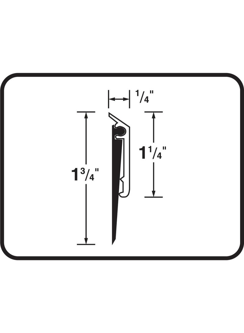 M-D Building Products 68247 All-Season Door Sweep, Heavy Duty Aluminum, Ideal for Residential & Commercial Use, Easy Installation with Heavy Rubber Seal, Ensure Comfort and Security (36 Inch, Silver) - Image 4