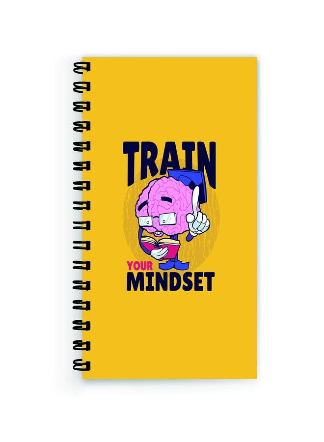 Plan To Gift Notebook a5 Plain Train Your Mindset Notebook Wire Bound Spiral Printed Pages:160 (Size A5) - Image 2
