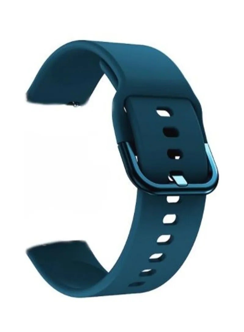 HEXABEX Silicone Strap 20mm Band Compatible with Samsung Galaxy Watch 7/ Watch FE/ Watch 6 / Watch 5 / Watch 4 / Active 2 Blue  - Image 2
