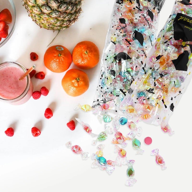 Graduation Cookie Bags 200pcs Food Grade Plastic with Twist Ties Random Color - Image 5