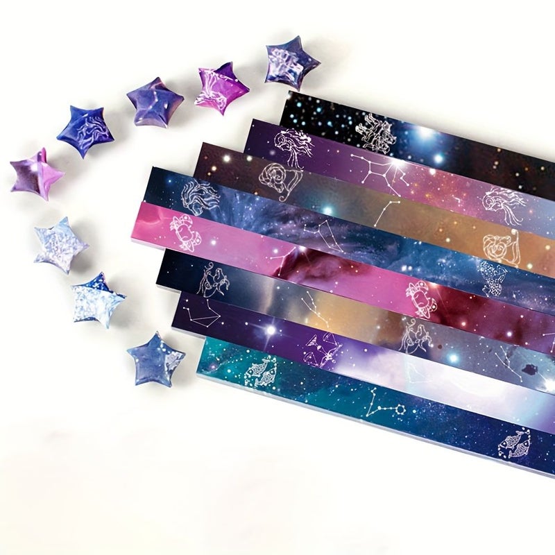 540 Sheets Printed Star Origami Paper Rabbit Heart Clover Floral DIY Crafts - Image 5