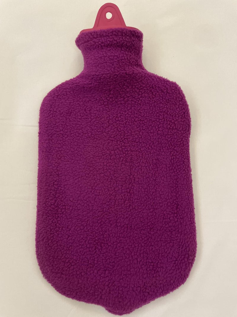 Classic Super Rubber Hot Water Bottle Bag with Cover, 1.5 Litre Capacity, for muscular pain, supports injury, neck sprain, menstrual cramps, abdominal discomfort, for Pain Relief, joint pains- - Image 1
