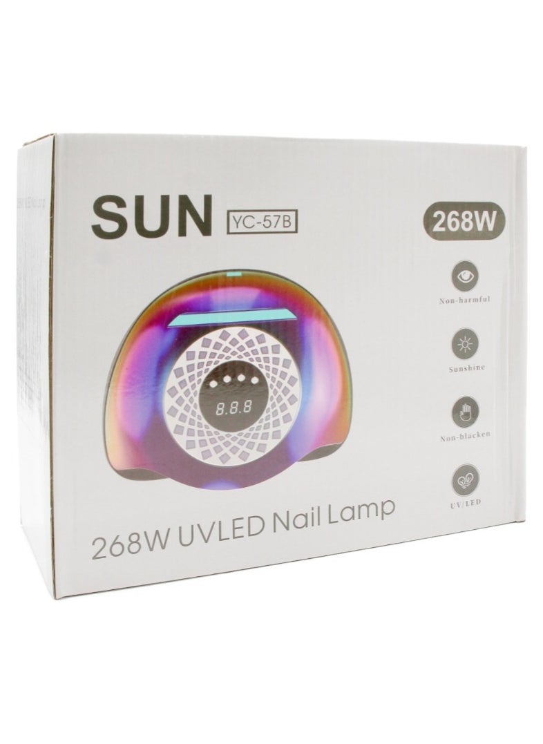 Sun - SUN YC-57B NAIL POLY GEL UV , 268 W , 57 LED , 4 MODES 10 S , 30 S , 60 S , LOW POWER MODE 99 S , MULTI COULER - Image 1