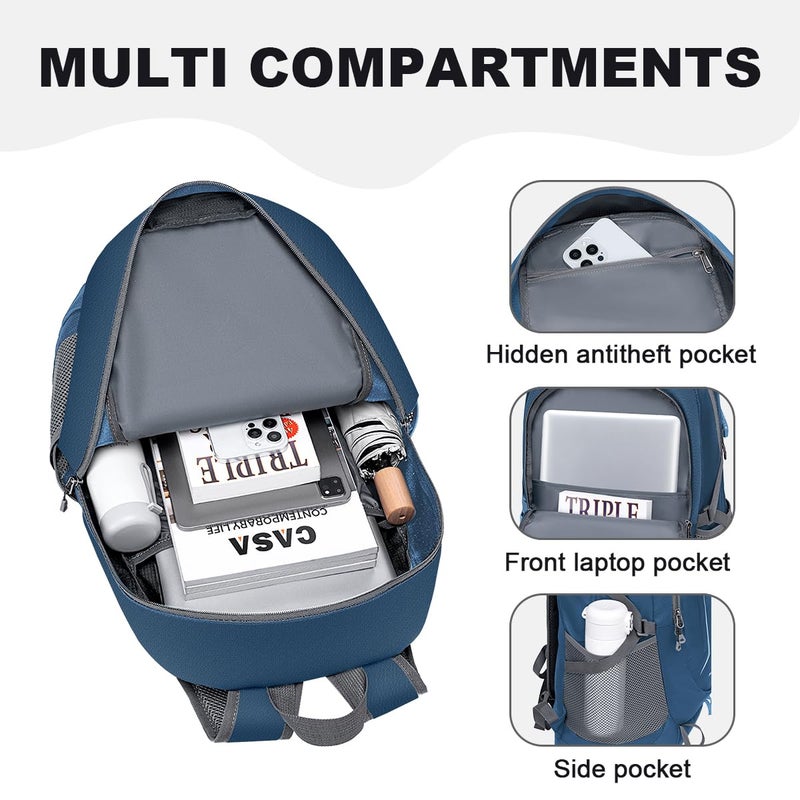 MIYCOO Backpack - Ultra Lightweight Packable Backpack for Travel Camping, Hiking Back Pack Waterproof Foldable Daypack for Men Women Blue - Image 3