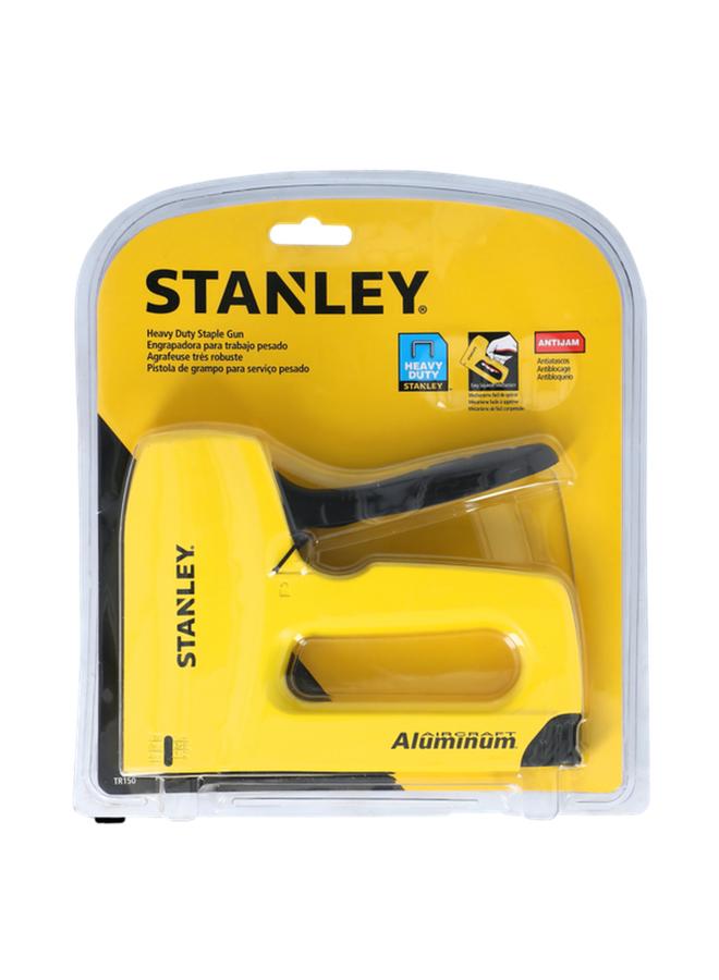 Stanley Heavy Duty Aluminium Staple Gun with Handle Lock Yellow and Black  - Image 1