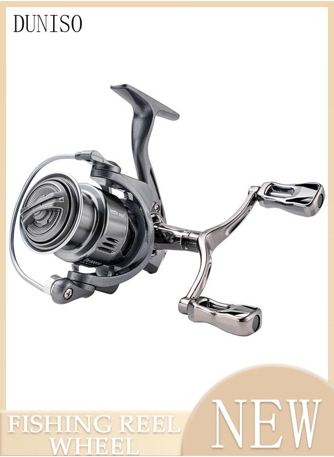 DUNISO Spinning Fishing Reel Build in Sound Tips Full Metal Wear Resistant Anti-Slip Wheel with Adjustable Double Rocker Arms For Seawater or Freshwater  - Image 1