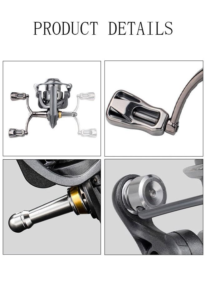 DUNISO Spinning Fishing Reel Build in Sound Tips Full Metal Wear Resistant Anti-Slip Wheel with Adjustable Double Rocker Arms For Seawater or Freshwater  - Image 2