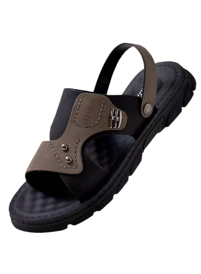 Summer New Outdoor Sandals Men's Trendy Non-slip Waterproof Stall Wear-resistant Thick-soled Beach Sandals For Men - Image 3