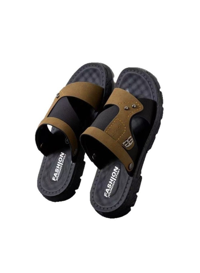 Summer New Outdoor Sandals Men's Trendy Non-slip Waterproof Stall Wear-resistant Thick-soled Beach Sandals For Men - Image 5