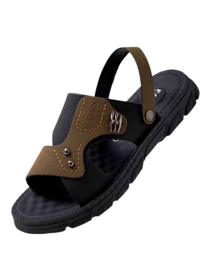Summer New Outdoor Sandals Men's Trendy Non-slip Waterproof Stall Wear-resistant Thick-soled Beach Sandals For Men - Image 2