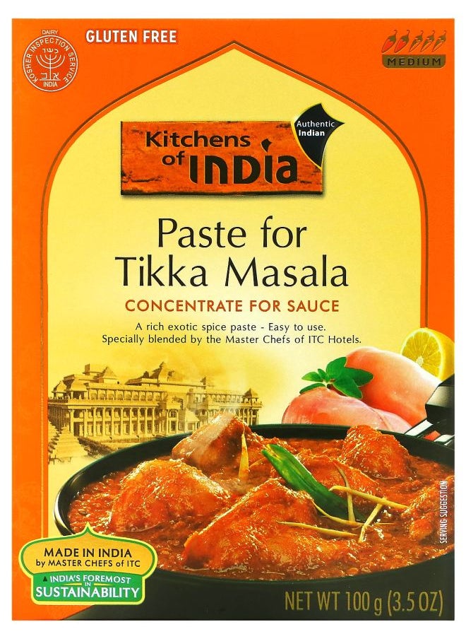 Kitchens of INDIA Paste For Tikka Masala Concentrate For Sauce Medium 3.5 oz (100 g) 