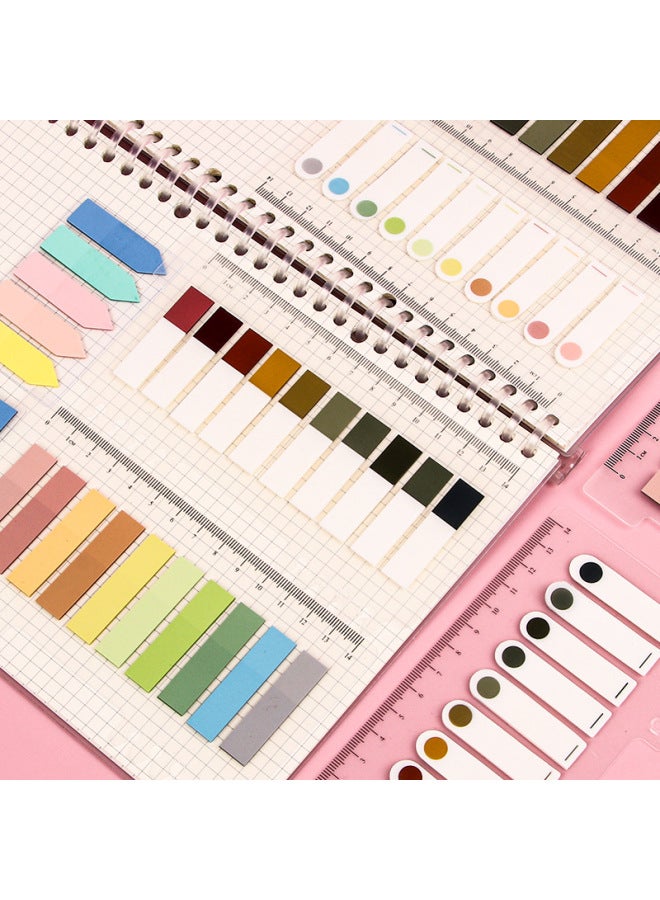 HELPS Morandi Style Post-it Notes Pet Small Fresh Classification Label Notes Key Tips Index Post - Image 2