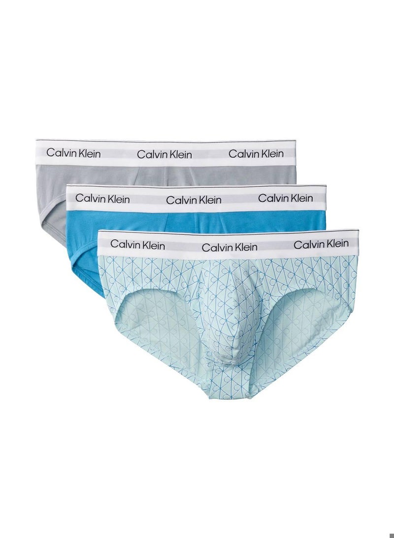 CALVIN KLEIN 3 Pack Briefs - Icon Cotton Stretch - Image 1